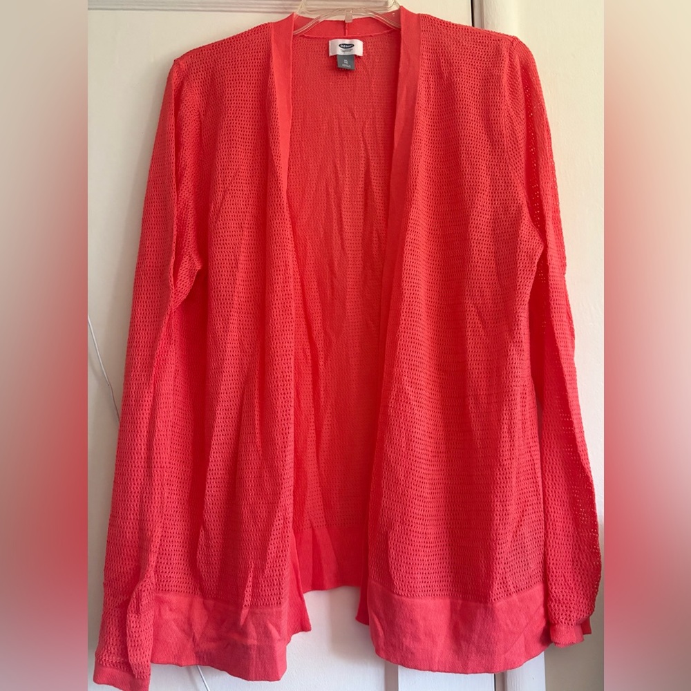 Old Navy Women's Bright Coral Cardigan